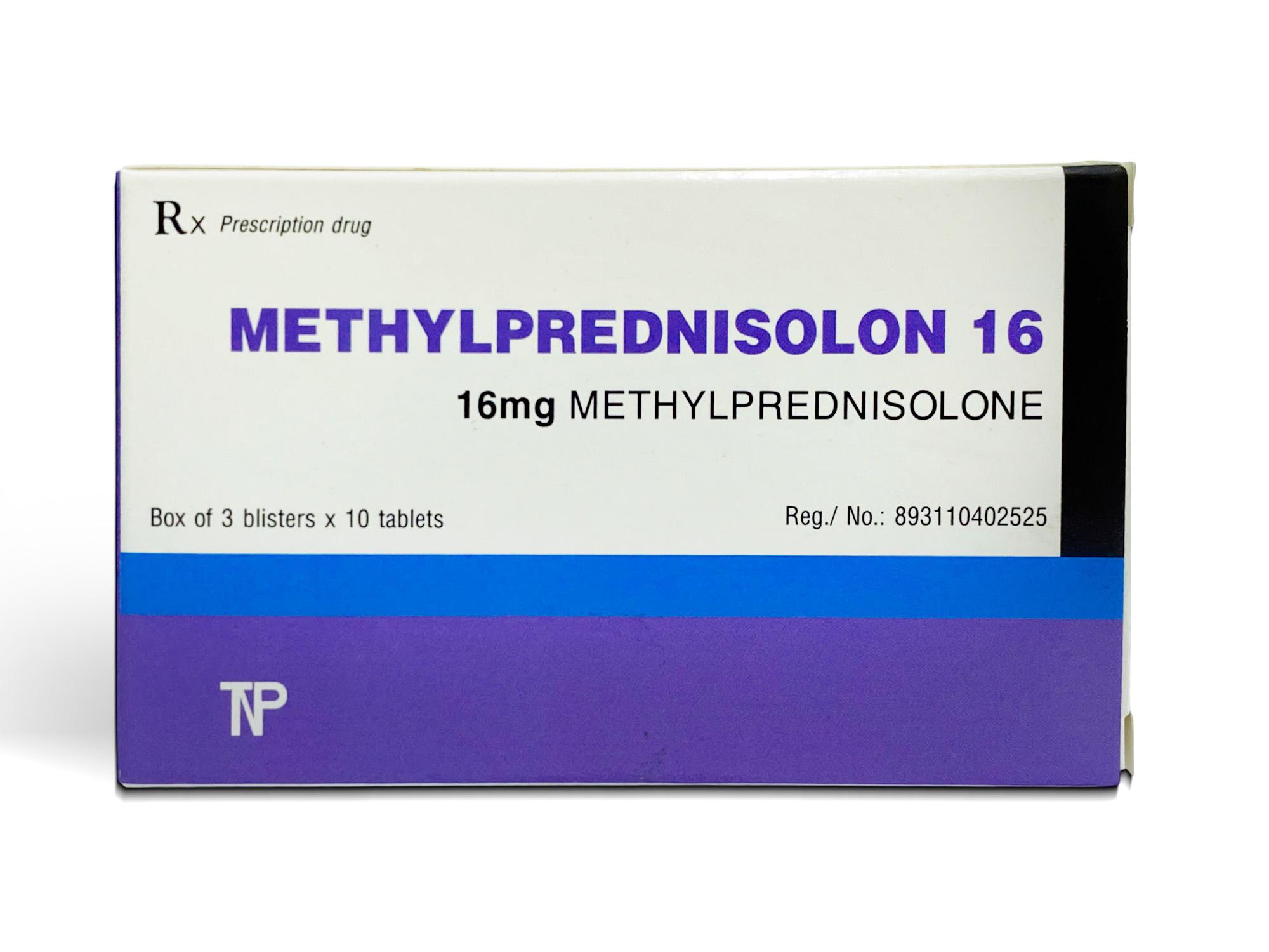 Methylprednisolon 16mg Thành Nam (H/30v)